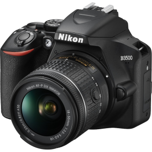 Aparat foto DSLR Nikon D3500, 24.2MP, Negru + Obiectiv AF-P 18-55mm VR