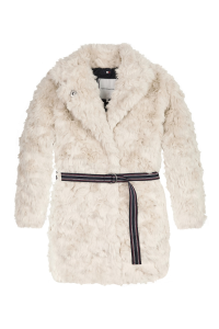 Palton Premium din Blană Sintetică cu Cordon, Tommy Hilfiger