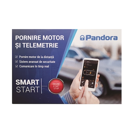 Alarma auto cu pornire motor din telefon Pandora Smart Start
