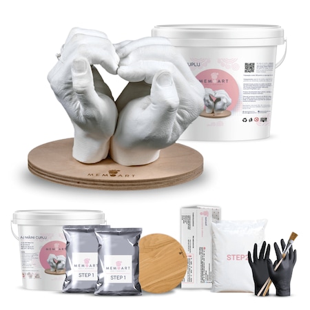 Cadouri casă nouă: Kit mulaj mâini 3D pentru Cuplu