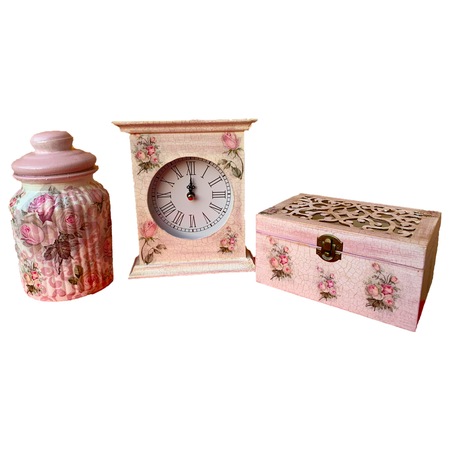 Cadouri casă nouă: Set handmade cu trandafiri