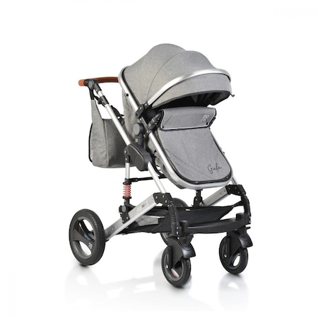 Cărucior 2 in 1 cu suspensii Gala Leather Dark Grey
