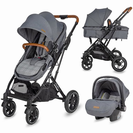 Carucior 3 in 1 ultracompact Coccolle Ravello Urban Grey