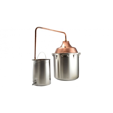 Cazan cupru-inox pentru fiert țuică 92l