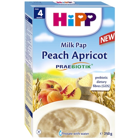 Cereale HIPP cu Piersici si Caise, 250 g, de la 4 luni