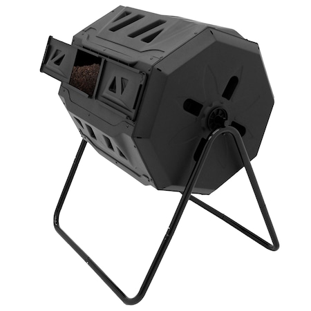 Compostor de grădină tip tambur ECD Germany de 160 L