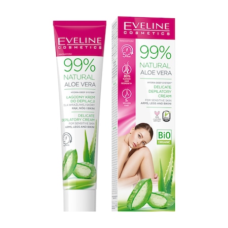 Crema depilatoare Eveline pentru pielea sensibila a bratelor, picioarelor, zona bikini