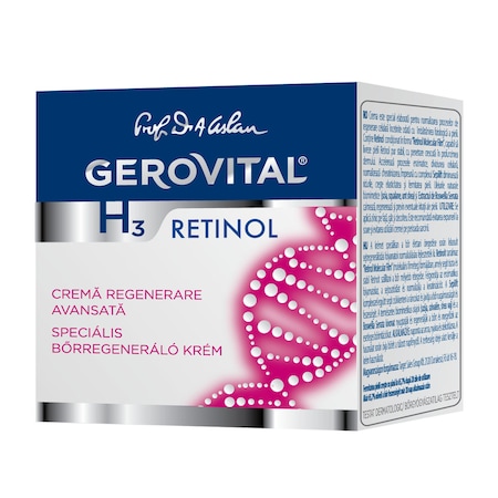 Crema Gerovital H3 Retinol regenerare avansata