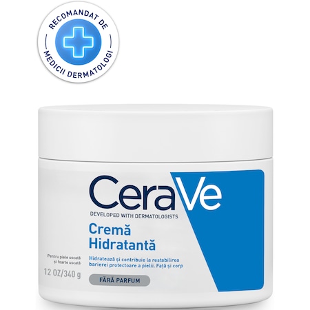 Crema hidratanta fata si corp CeraVe cu ceramide si acid hialuronic piele uscata