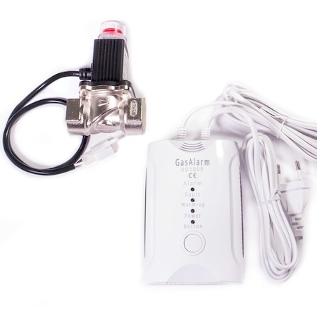 Detector gaz si CO Gas Alarm cu electrovalva