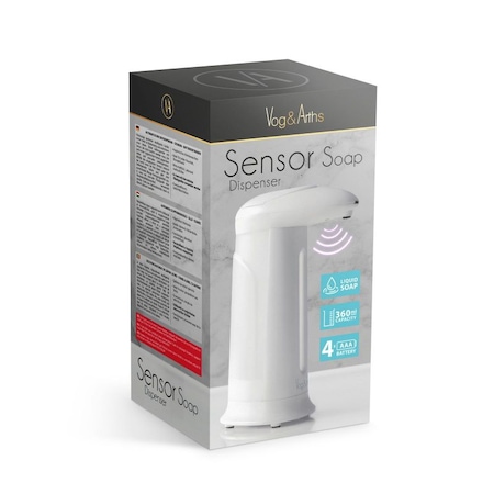 Dozator automat de sapun lichid, 360 ml, cu baterie