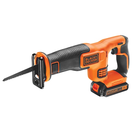 Fierastrau tip sabie cu acumulator 18V 1,5 Ah Black+Decker