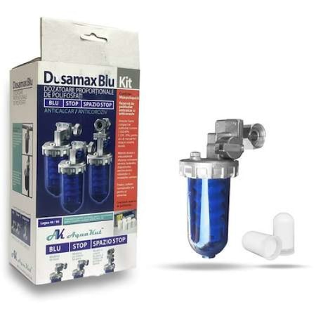 Filtru anticalcar Dosamax 1/2″blue cu robinet de inchidere