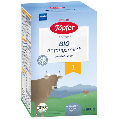 Formula de lapte praf Topfer Bio 1, 600 g, de la nastere
