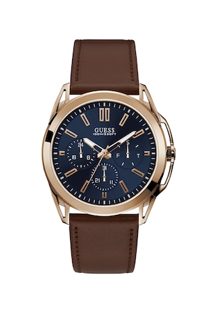 Guess Ceas cu functii multiple si curea de piele