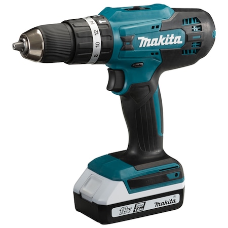 Masina de gaurit / bormasina pe acumulator cu percutie Makita HP488DWE