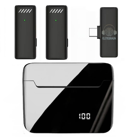 Microfoane Lavalieră Type C și iPhone ELITEBRAIN