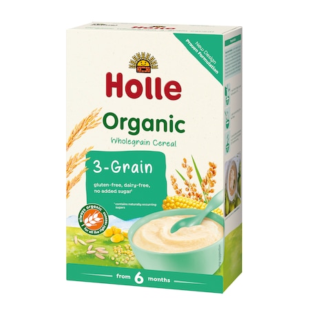 Mix din 3 cereale Holle Bio, 250 g, de la 6 luni