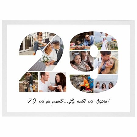 O amintire de neuitat: Tablou Personalizat cu Fotografie și Text