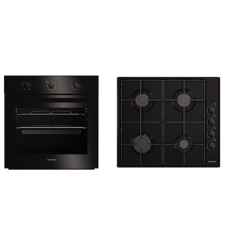 Pachet cuptor electric și plită gaz Arctic AROSC21130BD