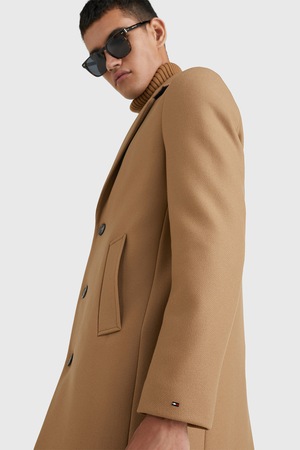 Palton midi din amestec de lana Tommy Hilfiger