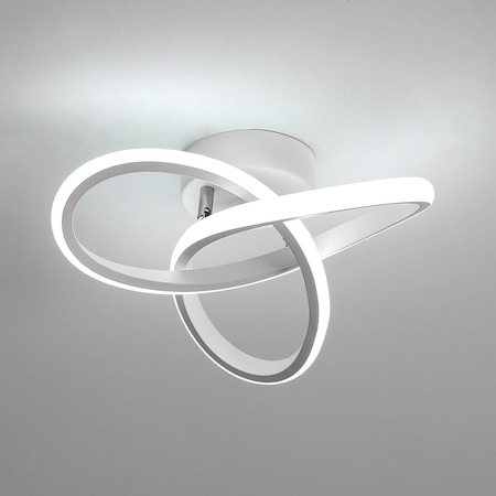 Plafoniera moderna LED Goeco Aluminiu/Silicon