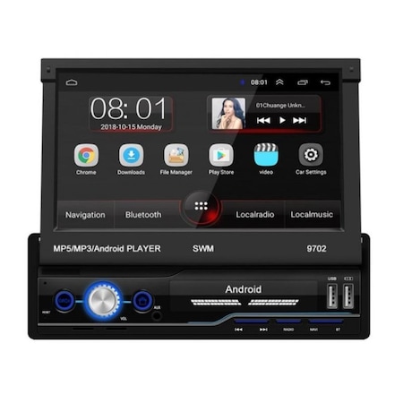 Player Auto cu Display Rabatabil 1DIN 7 inch