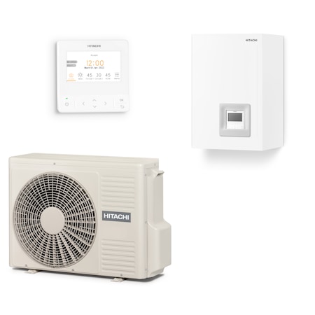 Pompa de caldura aer-apa Hitachi model Yutaki S Putere utila maxima incalzire 8 kW
