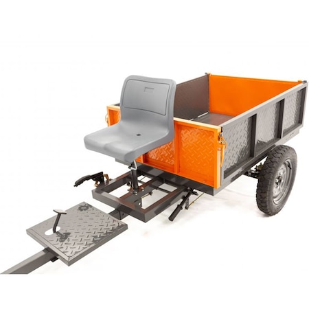 Remorca pentru motocultor O-Mac RM 500 cu frana