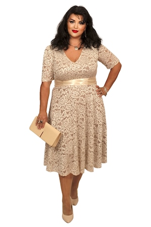 Rochie Carmen, Bej