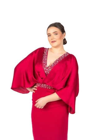 Rochie soacra eleganta lunga dreapta EMIRA