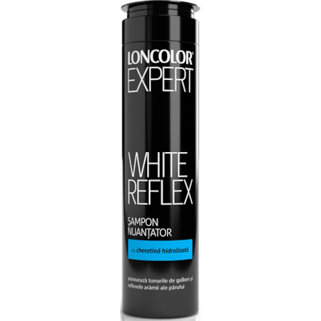 Șampon nuanțator Loncolor Expert White Reflex cu cheratină hidrolizată