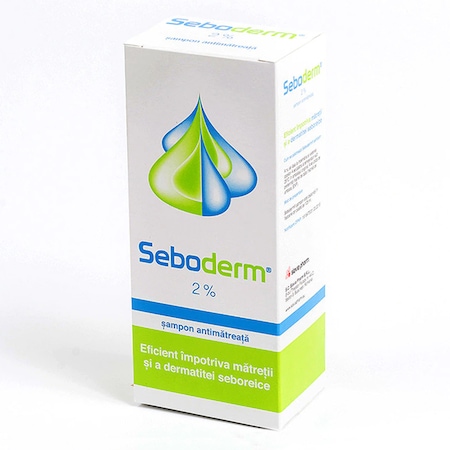 Șampon Seboderm cu Ketoconazol 2% împotriva mătreții