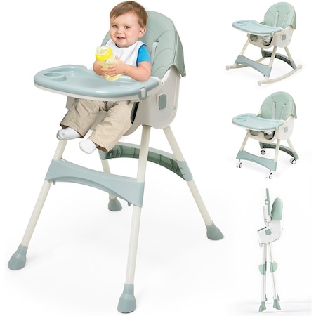 Scaun de Masă Copii 3in1 KinderVibe 6 Luni + Multifuncțional și Stabil