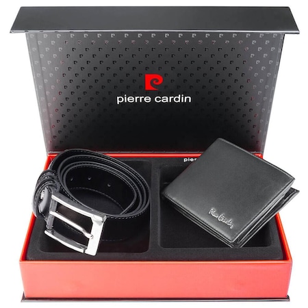 Set curea si portofel cadou barbati Pierre Cardin GBS714