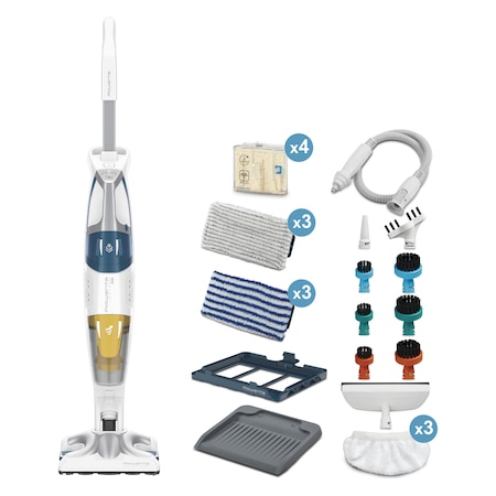 Soluția 2-în-1: Aspirator cu abur Rowenta RY8561WH Clean & Steam Multi