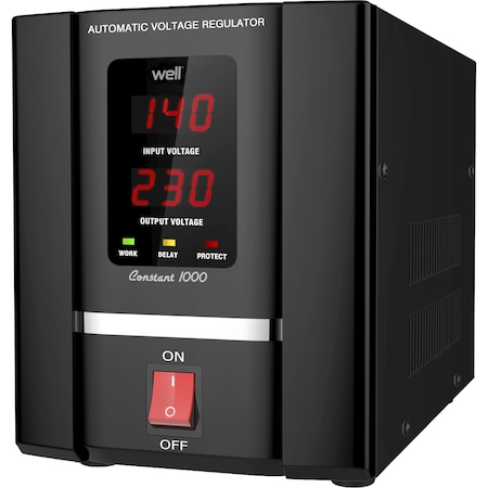 Stabilizator automat de tensiune cu servo motor Well 1000VA