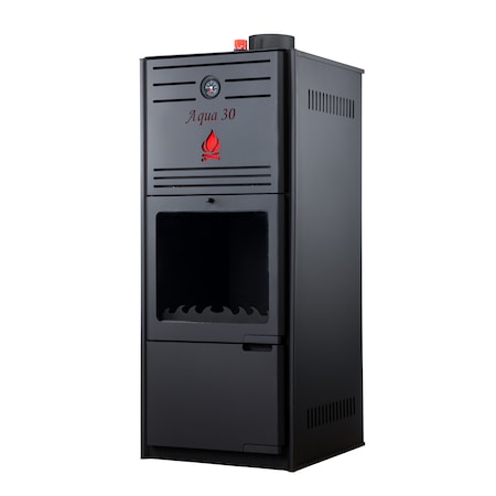 Termosemineu tip centrala Aqua Premium 30 kW, cu regulator tiraj