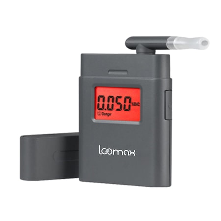 Tester de alcoolemie profesional Loomax etilotest cu 5 rezerve