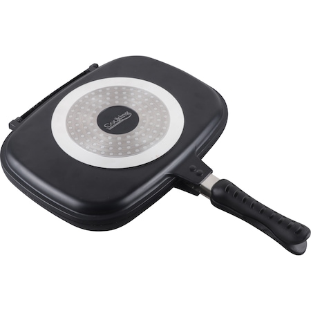 Tigaie dubla grill Cooking by Heinner Dark Line