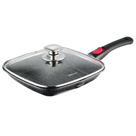 Tigaie Grill cu capac si maner detasabil Kinghoff KH 1511 inductie 28 cm