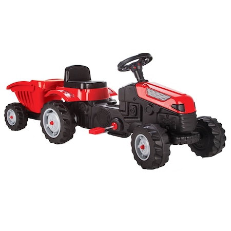 Tractor cu pedale si remorca pentru copii Pilsan