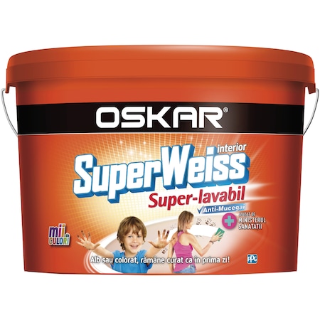 Vopsea lavabila Oskar Superweiss interior anti-mucegai