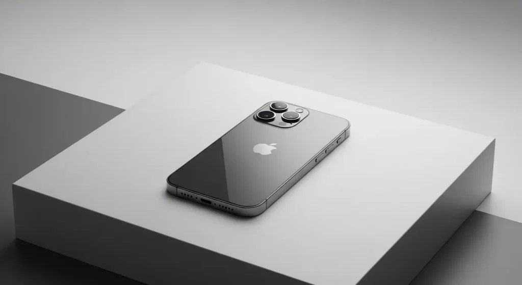 Close-up view of a modern smartphone with a vibrant display, showcasing its sleek design and camera features.